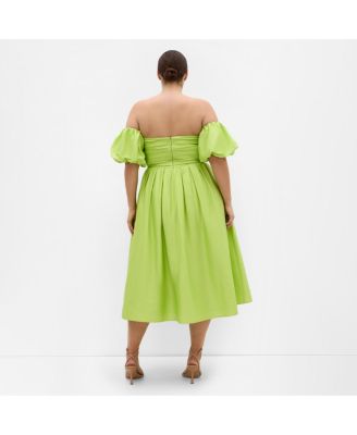 Women's Rosalee Puff Sleeve Midi Dress