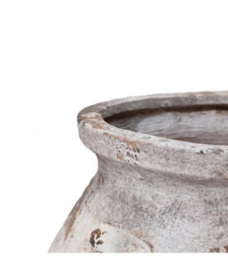 Rustic Cauldron MgO Planter Pot