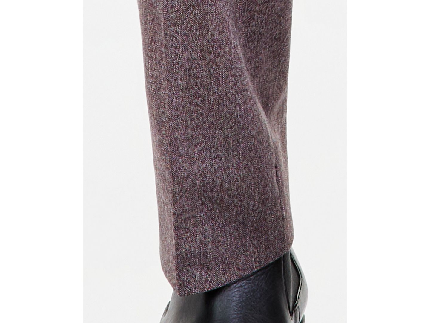 Мужские брюки Kenneth Cole Reaction Eggplant Herringbone Slim Techni-Cole, цвет: Баклажановый — фото 4