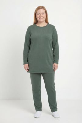 Plus Size Fleece Sweatshirt Set