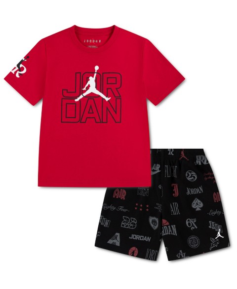 Jordan Boys' 4-7 Rookie Season T-Shirt and Shorts, 2-Piece Set