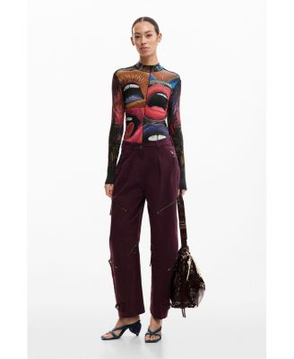 Women's Long Sleeve High Neck T-Shirt