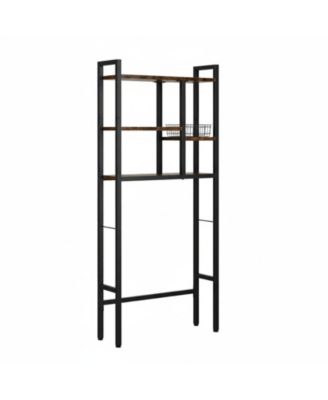 3-tier Over-the-Toilet Storage Rack Space-Saving Bathroom Organizer Multi-Functional Shelf