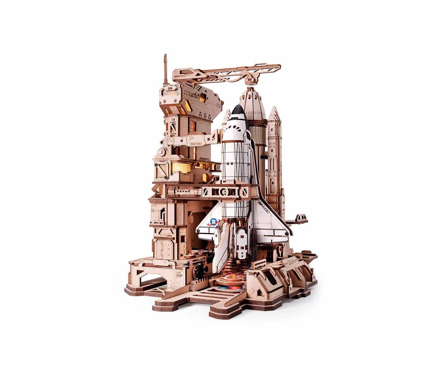 Детские конструкторы Flash Popup Space Shuttle 446-Piece 3D Wooden Puzzle, Ages 14+ — фото 1