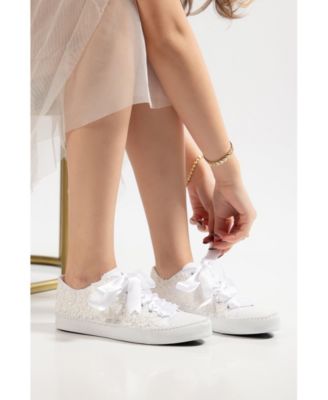 Women's Marvelle Pearl Lace Bridal Sneaker