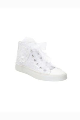 Women's Mariselle Pearl Lace Bridal High Top Sneaker