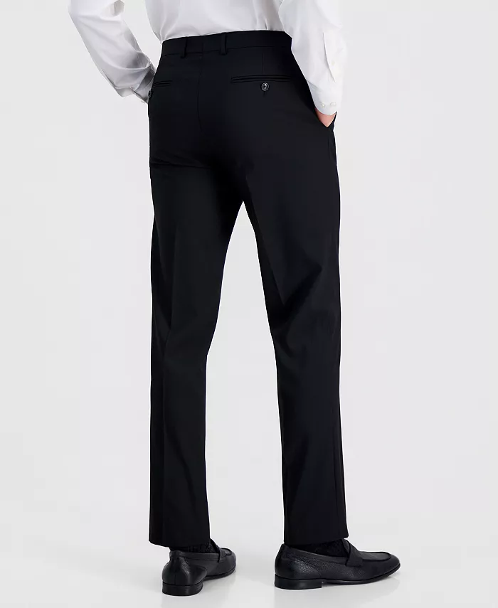 Men's Slim-Fit Stretch Solid Suit Pants - thumbnail 5
