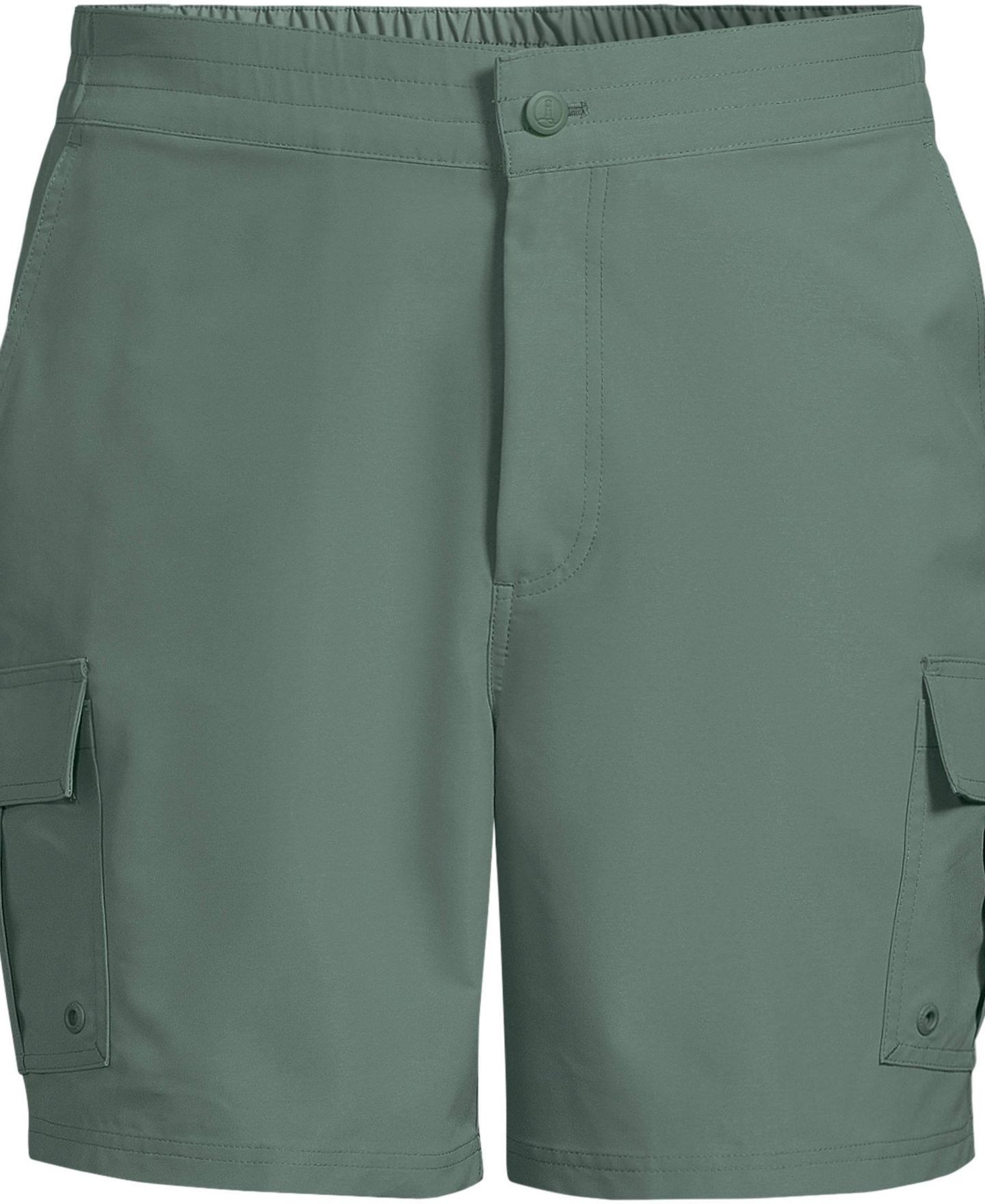 Мужские шорты Lands' End 7" Quick Dry Cargo Swim Short, цвет: Eucalyptus — фото 3