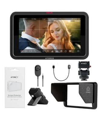 Ninja TX GO 5.2" Full HD Touchscreen Wi-Fi HDR On-Camera Monitor/Recorder, Bundle with 5.2" Creator Accessory Kit