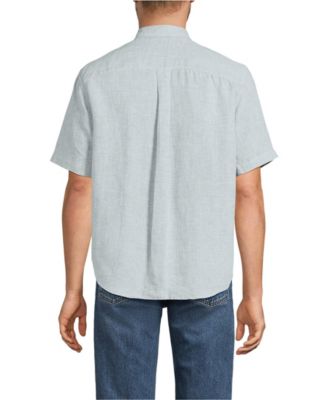 Men's Traditional Fit Short Sleeve Linen Shirt