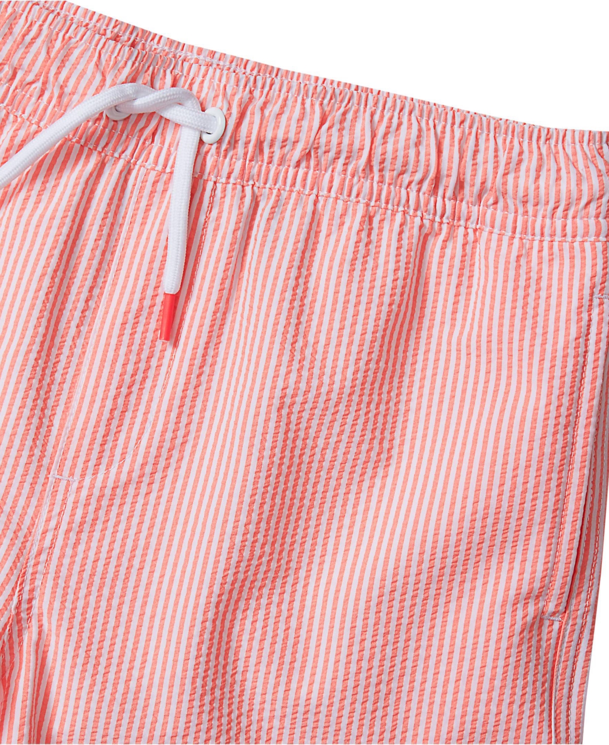 Lands' End Boys Chlorine Resistant Seersucker Swim Trunks with Mesh Liner