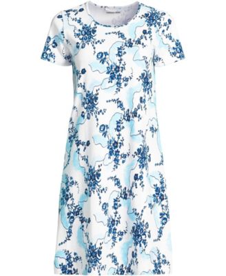 Women's Cotton Short Sleeve Knee Length Nightgown
