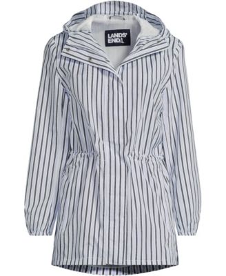 Plus Size Print Waterproof Hooded Packable Raincoat