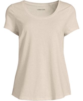 Plus Size Short Sleeve Lightweight Jersey Scoop Neck T-shirt