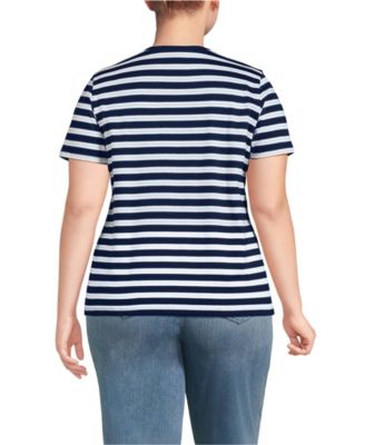 Plus Size Supima Cotton V-Neck T-Shirt