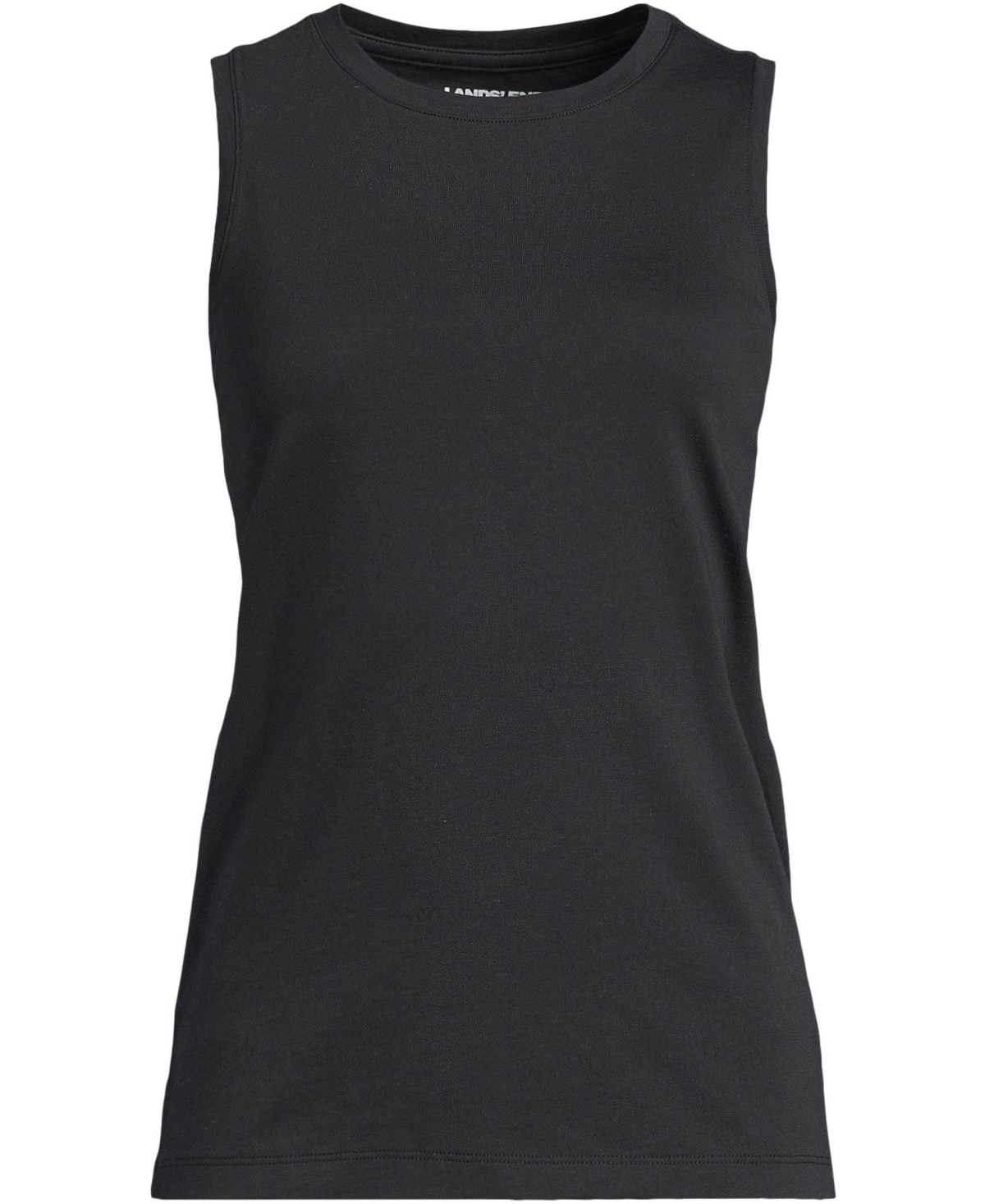 Lands' End Women's Supima Cotton Crew Neck Tank