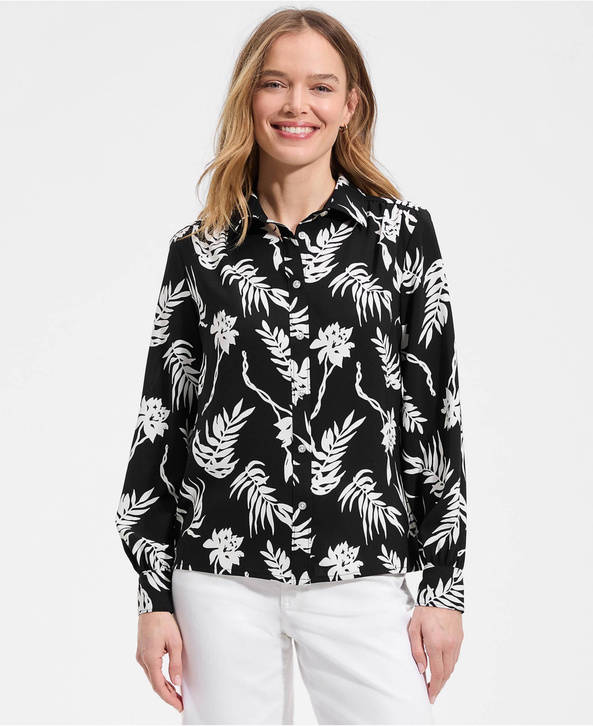 Lands' End Women's Creaseless Feminine Shirt