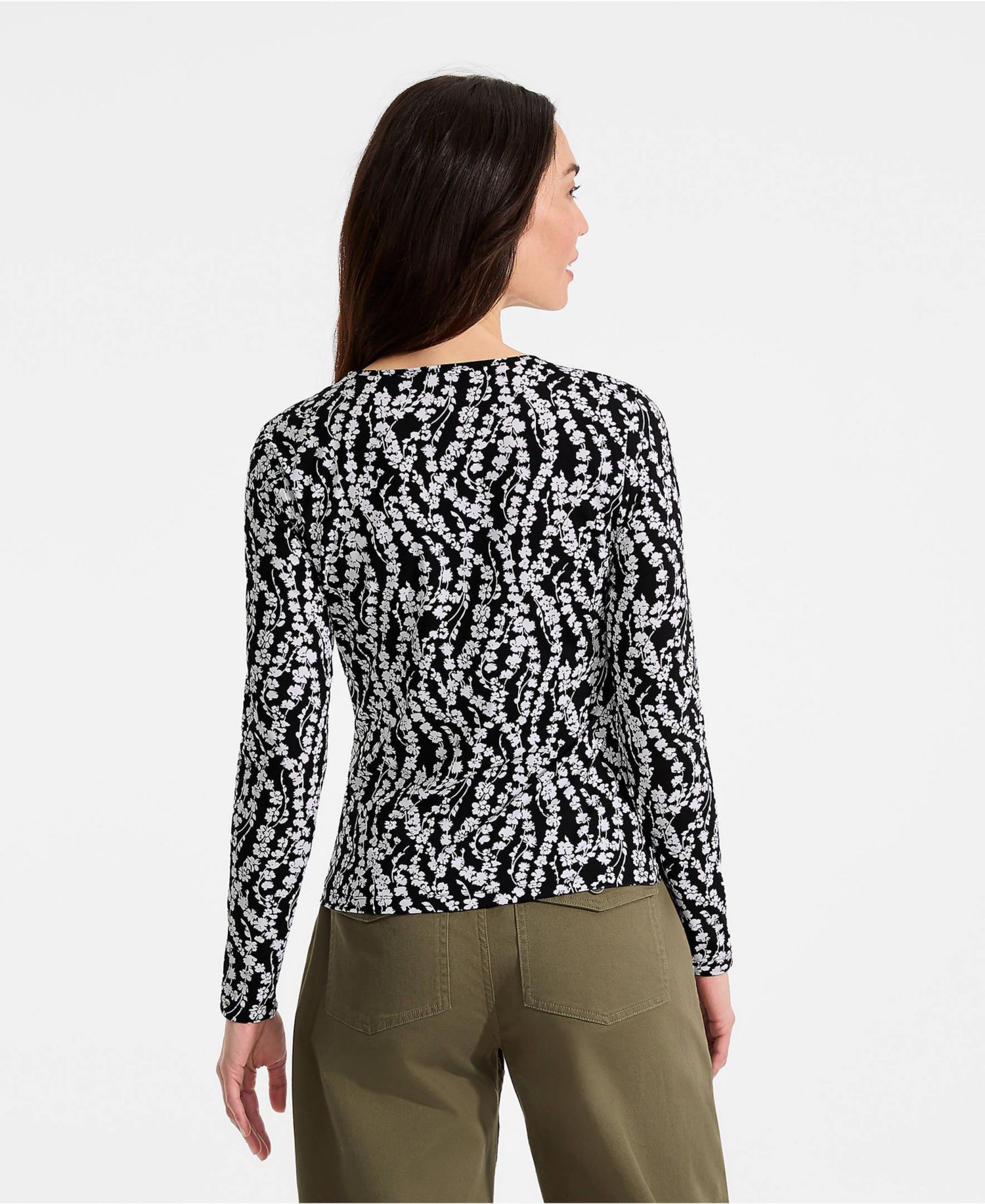 Women's Long Sleeve Crewneck Garden Tee - Sunshade UPF 50 Quick Dry