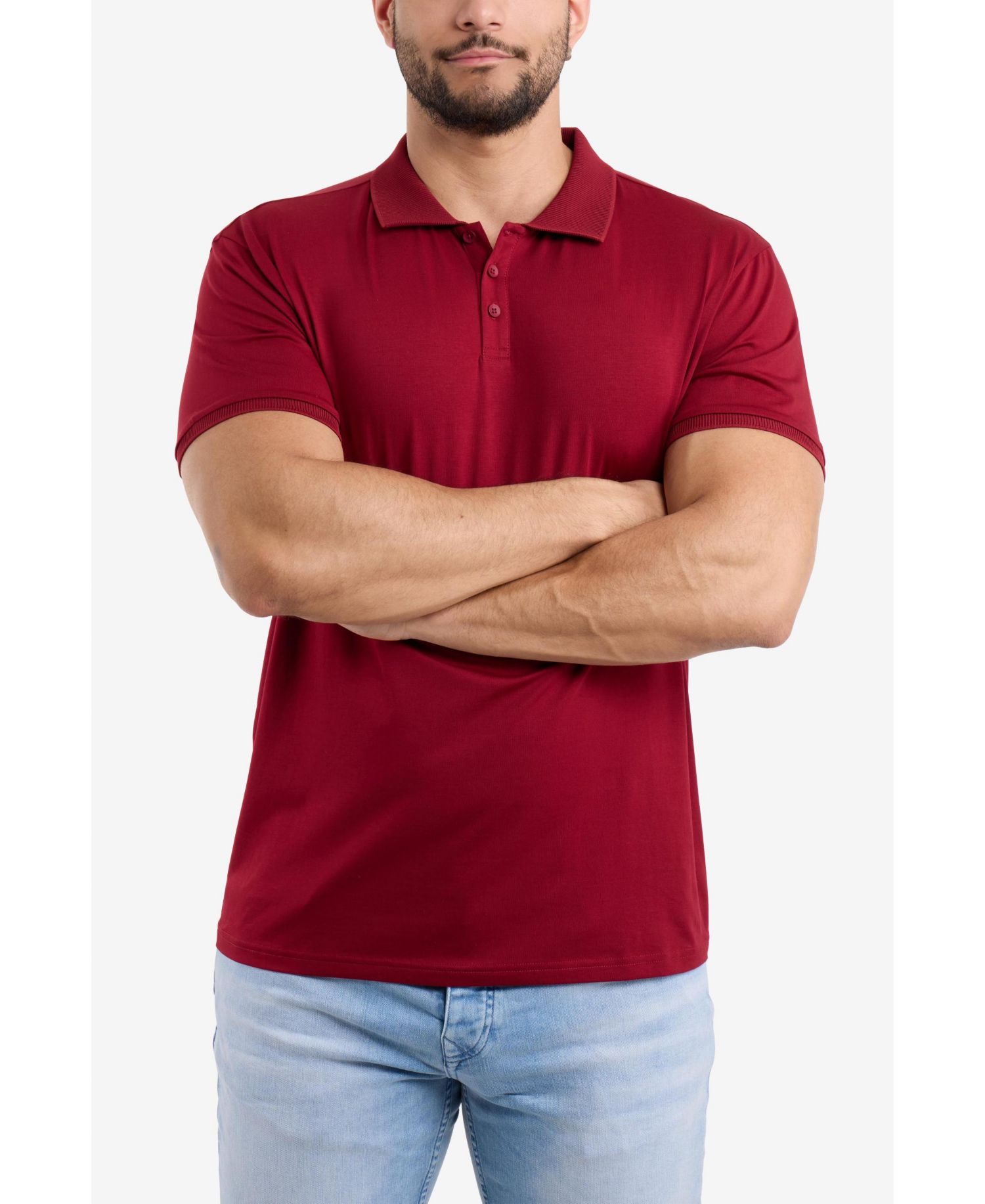 Men's XRAY Short Sleeve New Rib Polo