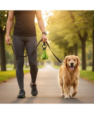 2-Pack Silicone Poop Bag Holder Hands-Free Leash Attachment Secure Durable Compact for Dog Walking