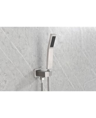 Handheld Shower Head with Shower Hose and Adjustable Shower Bracket