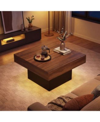 Modern Coffee Table with LED Lights and Dynamic Effects