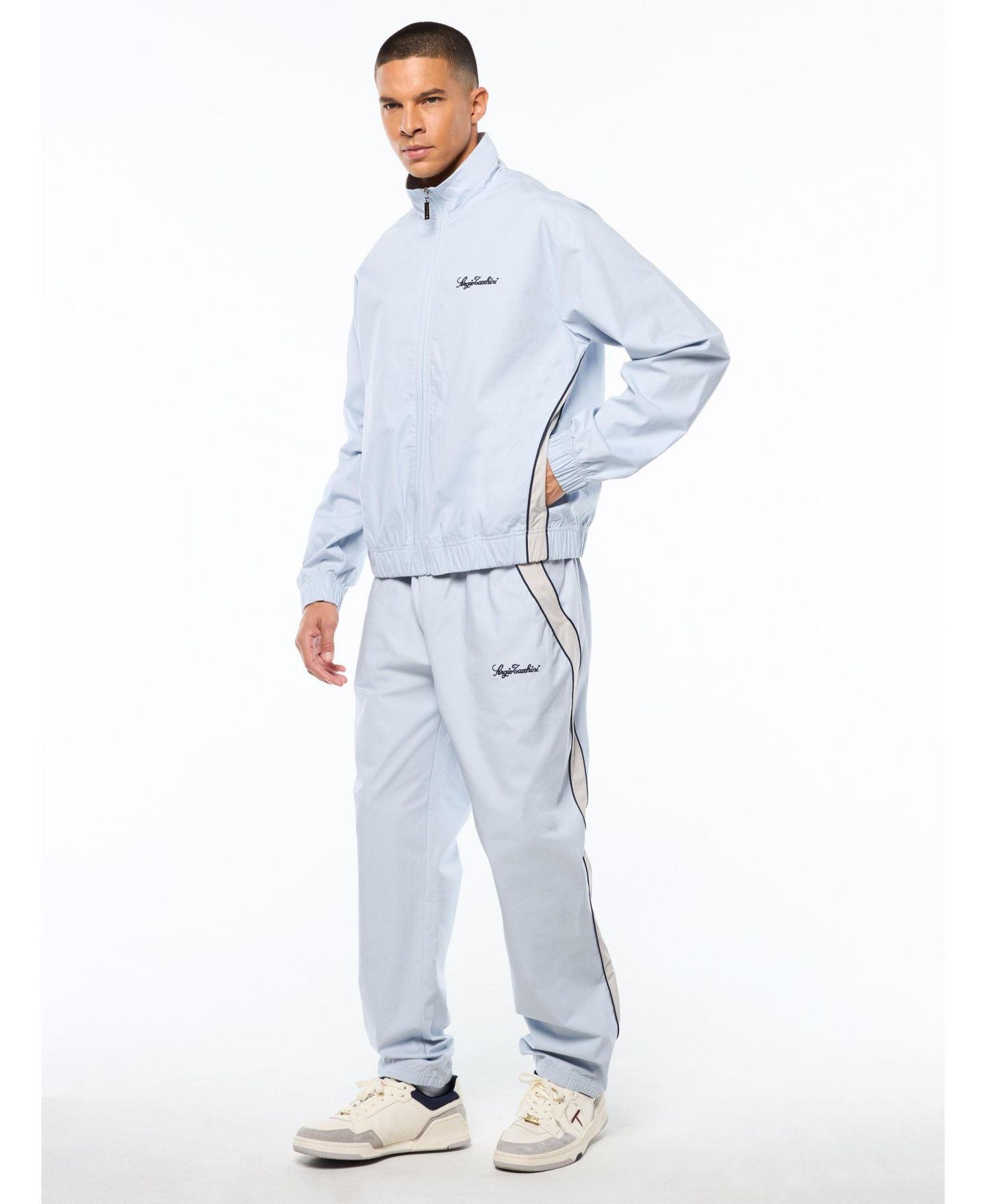 Мужская куртка Sergio Tacchini Fiamma Track, цвет: Синий — фото 4