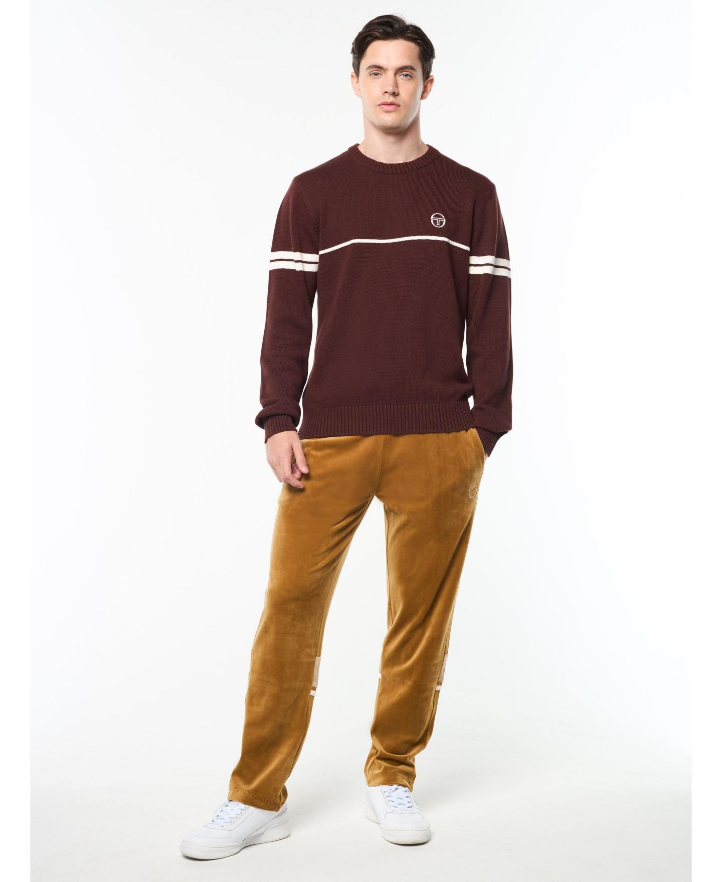 Мужской свитер Sergio Tacchini Orion Knit, цвет: Шоколадный — фото 4