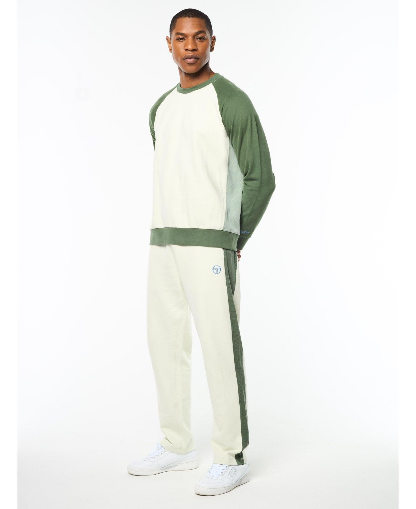 Мужской свитшот Sergio Tacchini Suonare Crewneck, цвет: Аквамариновый — фото 3