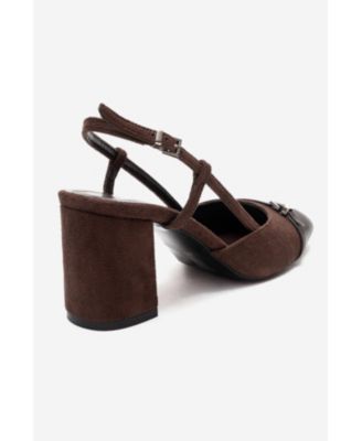 Women's Desia Slingback Round Toe Pumps