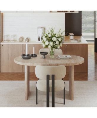 Modern Extendable Dining Table,Mid-century modern style home table,Suitable for dining rooms, kitchens, and living rooms