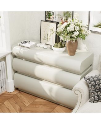 6 Drawer Dresser for Bedroom, Dresser No Handle, Modern 6 Chest of Drawers with Wide Storage