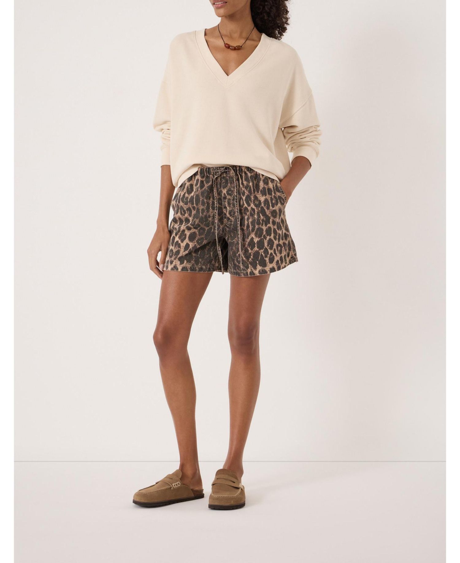 Women's Cleo V-Neck Cotton Sweatshirt