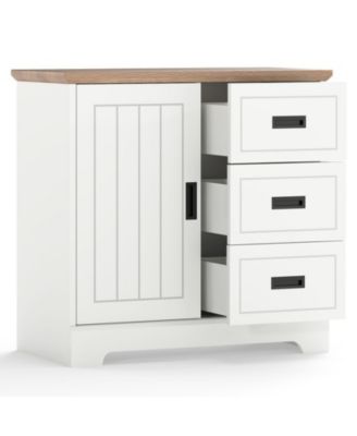 Farmhouse Sideboard Buffet Cabinet with Sliding Doors