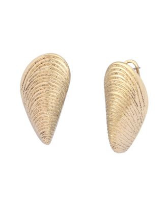 Gold Vintage Luxe Shell Post Earrings
