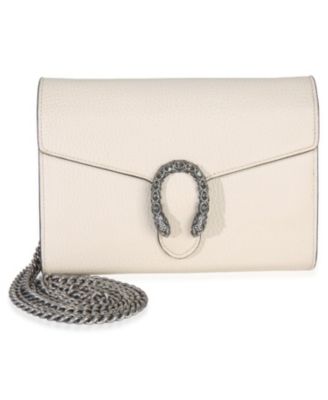 Mystic White Dollar Calfskin Mini Dionysus Chain Wallet