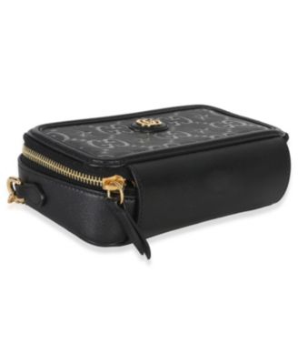 Black GG Star Embossed Calfskin Mini GG Chain Bag