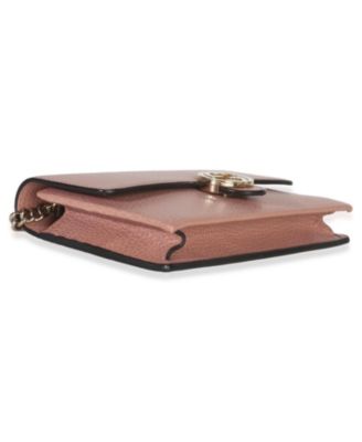 Pink Dollar Calfskin Interlocking G Wallet On Chain