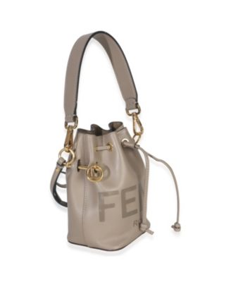 Tortora Vitello Cruise F is Fendi Mini Mon Tresor Bucket Bag