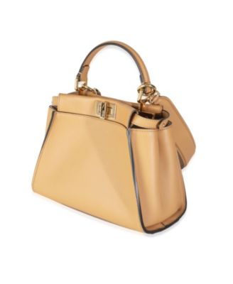 Miele Scuro Nappa Petite Peekaboo I SEE U Satchel