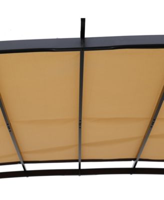 Canopy Replacement Top, Polyester Waterproof UV-Resistant Awning for Curved Pergola Structure