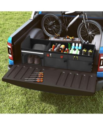 18 Gallon Car Trunk Organizer with Lid and Three Compartments