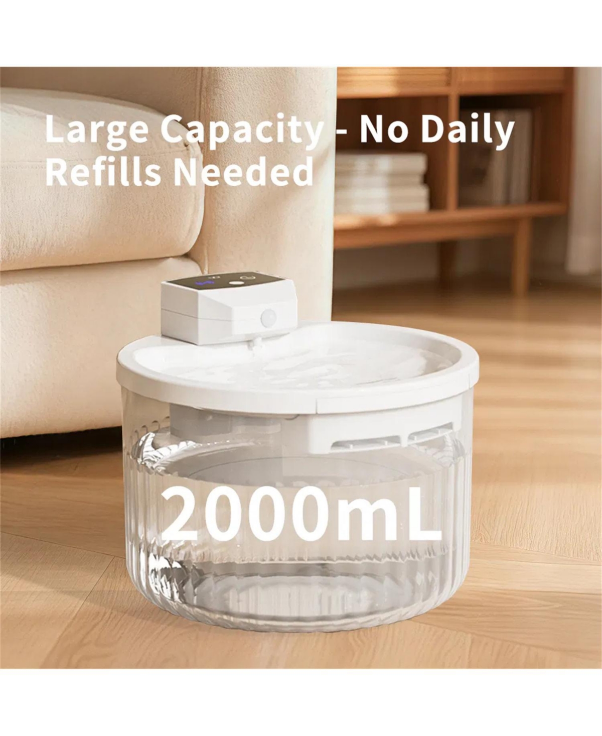 Zeus & Ruta Large Capacity Pet Water Fountain Automatic Cat Dispenser No Daily Refills Ultra Quiet Pump
