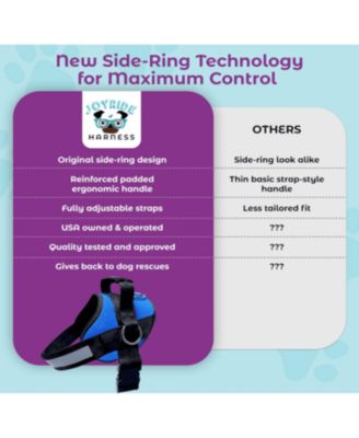 Side Ring No Pull Dog Harness - No Choke, Escape Proof, Reflective, 3 Leash Clips, Comfortable Pet Vest for Medium & Large Dogs