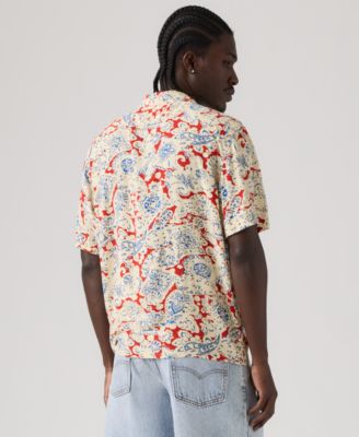 Men's Relaxed-Fit Camp Collar Shirt