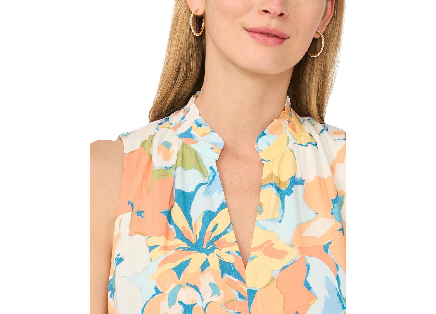 Women's Sleeveless V-Neck Maxi Dress