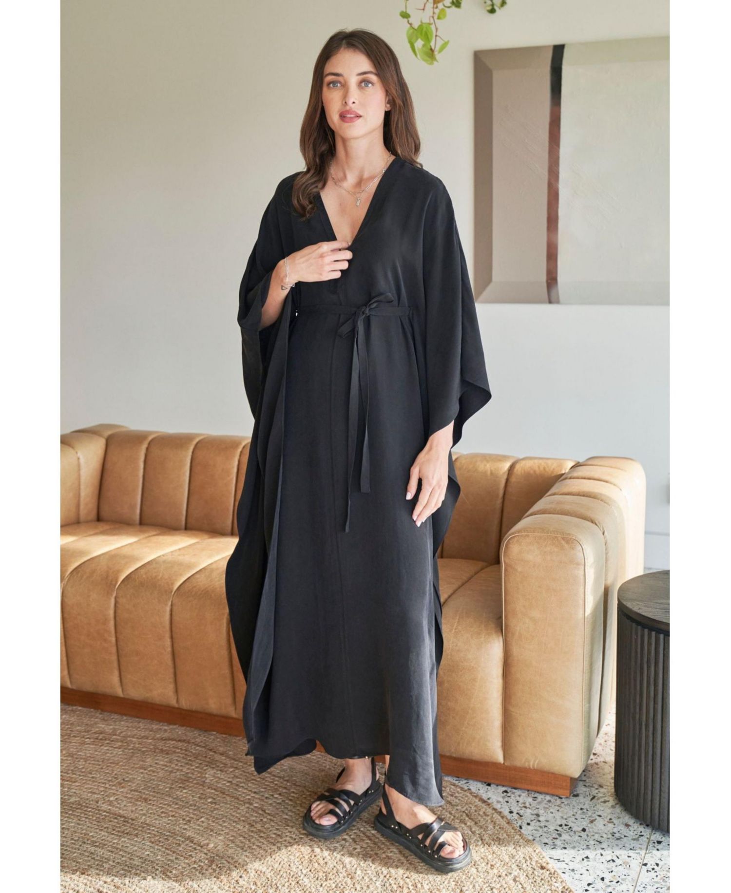 Women's Ocean+Main Belted Caftan