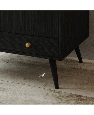 30" Freestanding Bathroom Vanity with Walnut Faux Marble Top, Ceramic Sink, Soft Close Storage for Small Bathrooms