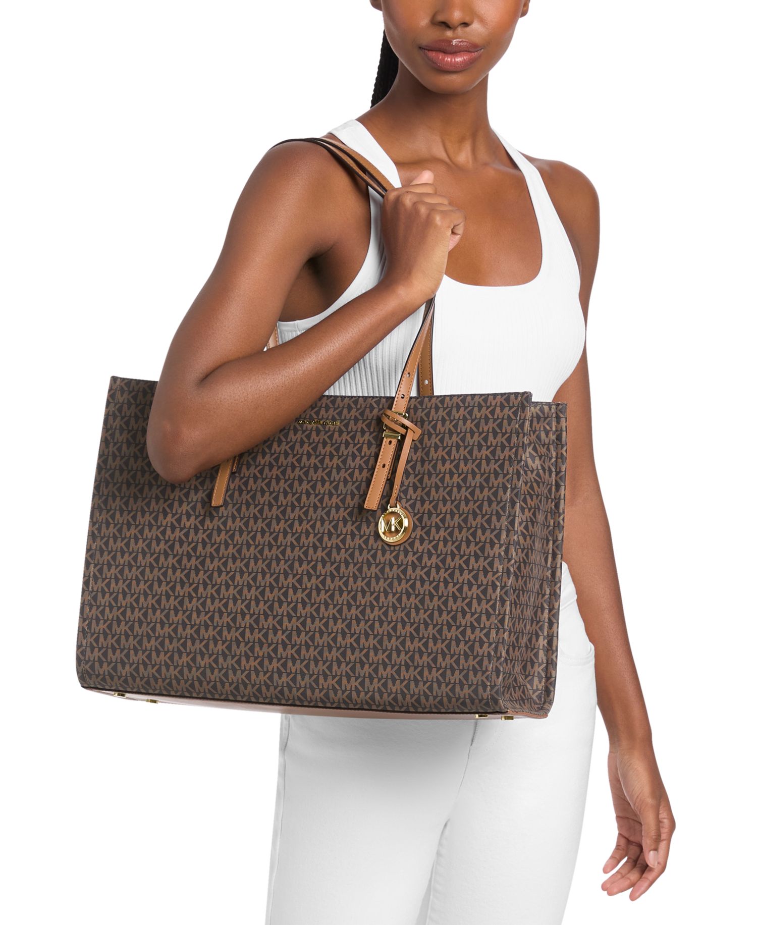 Michael Kors Zadie Signature Large Tote Handbag
