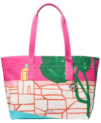 Michael Kors X Christina Zimpel Large Cotton Canvas Tote Bag